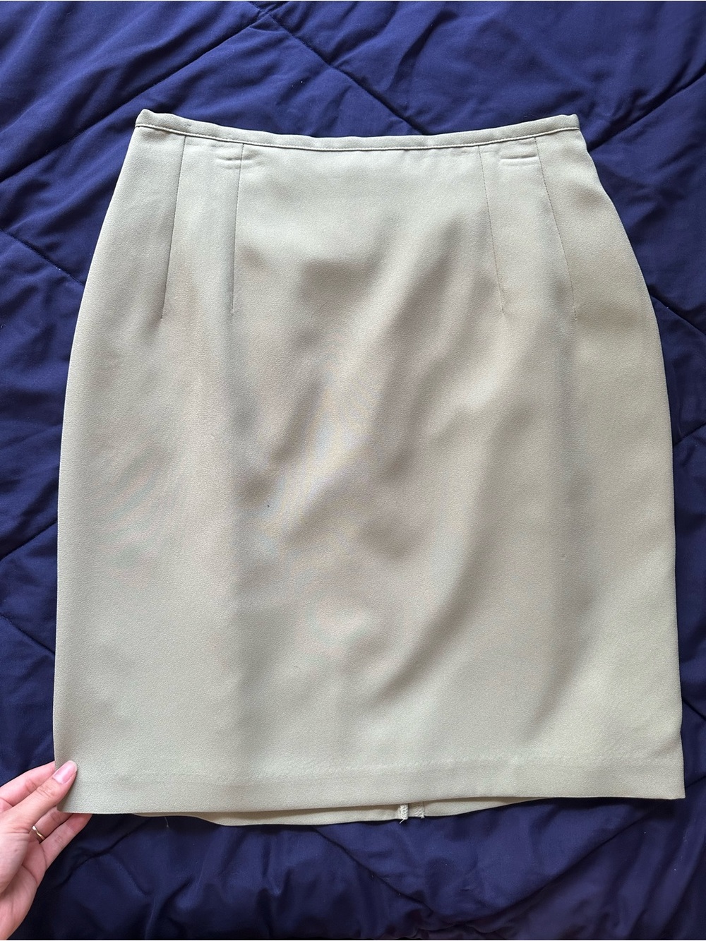 Classic Pencil Skirt in Light Olive
